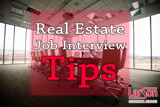 real estate job interview tips